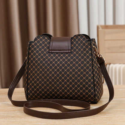 Geometric Bucket Crossbody Bag