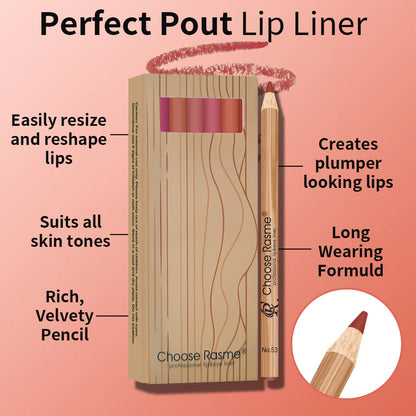 12 Color Matte Lip Liner Pencil Set