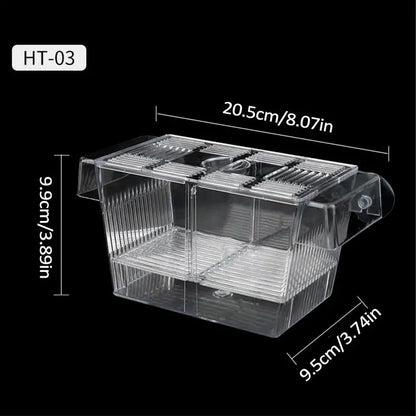 Acrylic Fish Breeding & Isolation Box for Aquariums