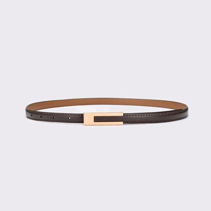 Women’s Thin PU Leather Waist Belt