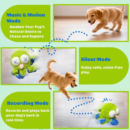 Rechargeable Interactive Octopus Moving Dog Toy