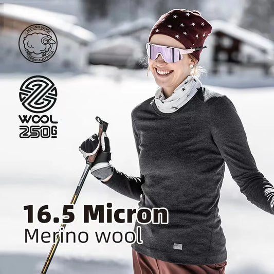 ZEALWOOD 100% Merino Wool Thermal Base Layer T-Shirt – 250g