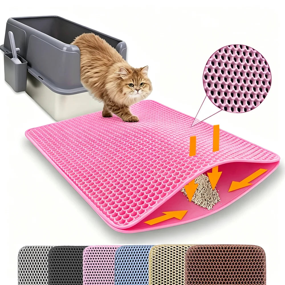 Double-Layer Waterproof Cat Litter Mat
