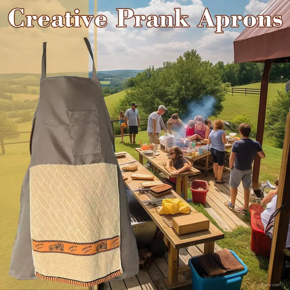 Funny Chef Apron with Hidden Pocket