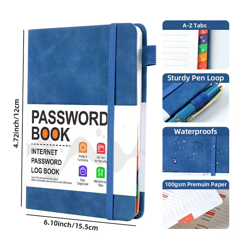 Password Keeper Book with Alphabetical Tabs
