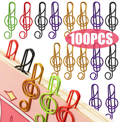 Music Note Paper Clips