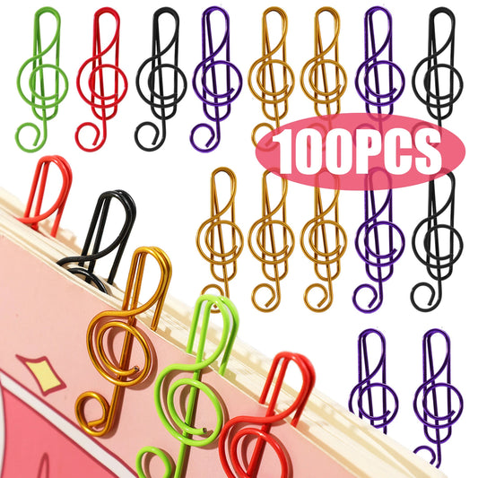 Music Note Paper Clips