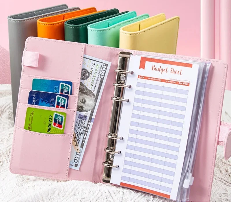 Practical Household Accessory – A6 PU Leather Budget Notebook – pp