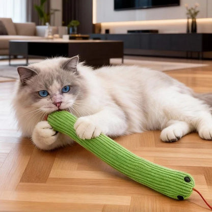 Interactive Plush Snake Dog Toy