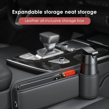 Leather Car Seat Gap Organizer Box