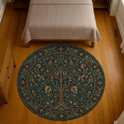 Abstract Landscape Round Rug