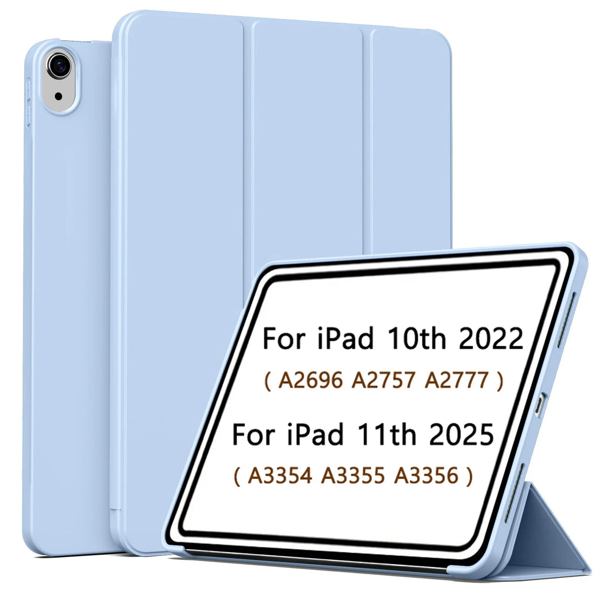 Magnetic Slim Trifold Case for iPad 10th & 11th Generation