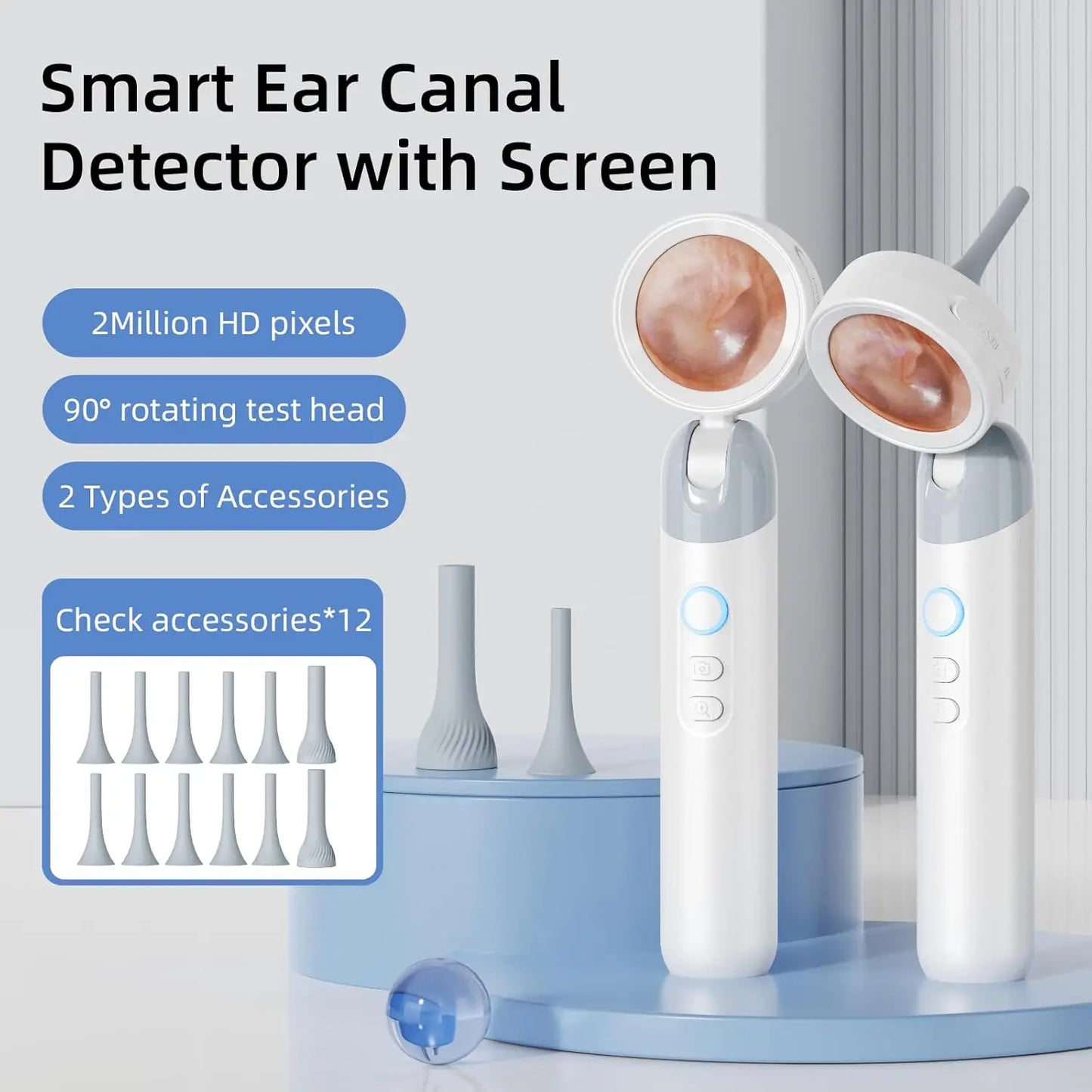 HD Digital Ear Camera Otoscope with Display
