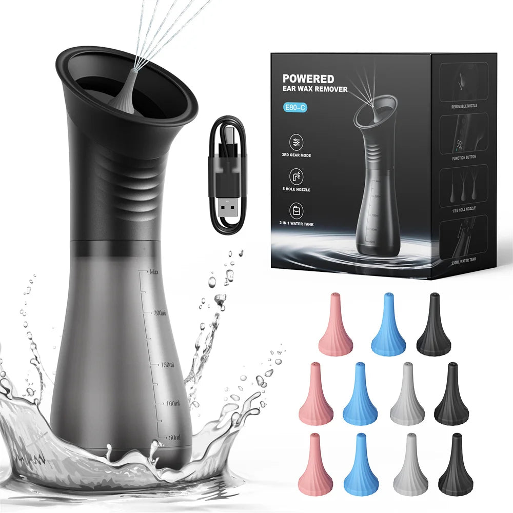 Electric Water Powered Ear Wax Removal System