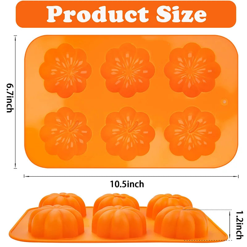 Reusable Food Grade Pumpkin Silicone Baking Mold
