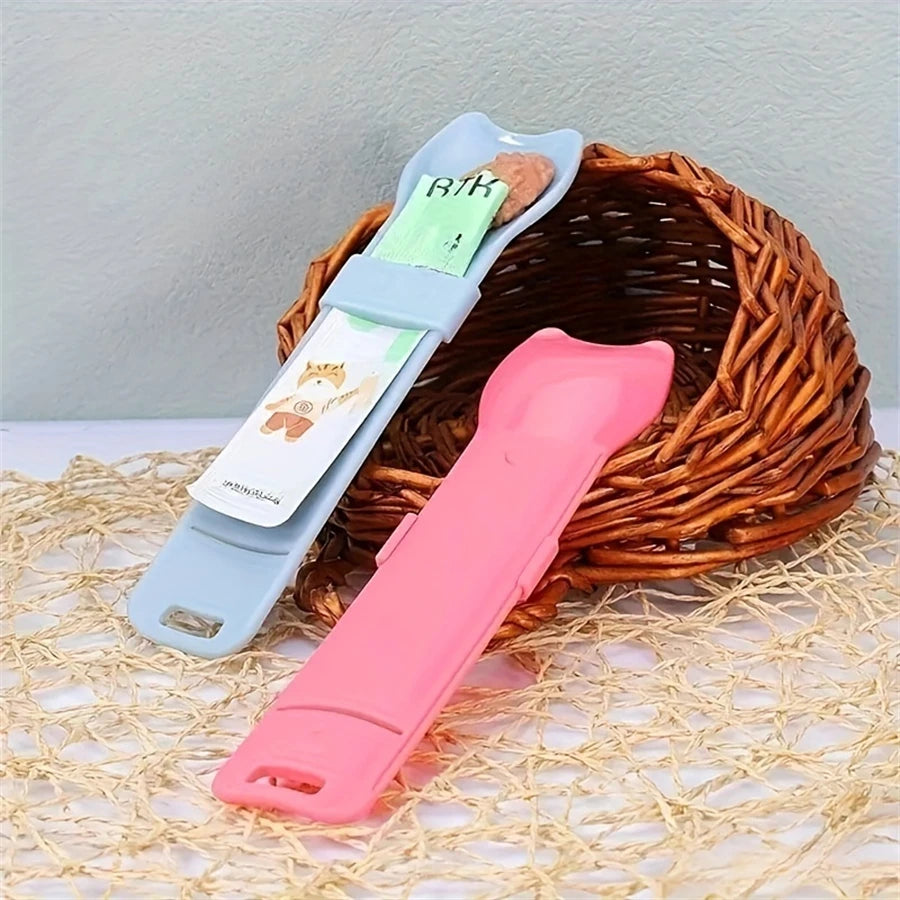 Cat Treat Squeeze Feeder Spoon