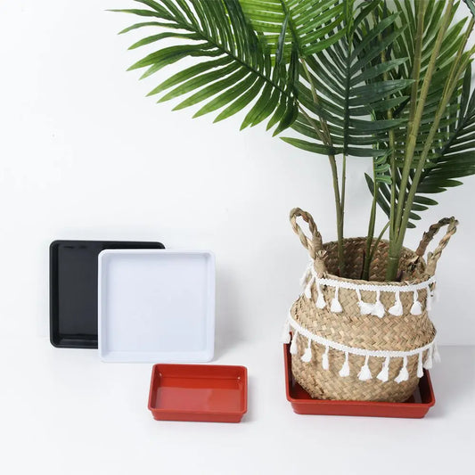 Square Plastic Plant Pot Saucer