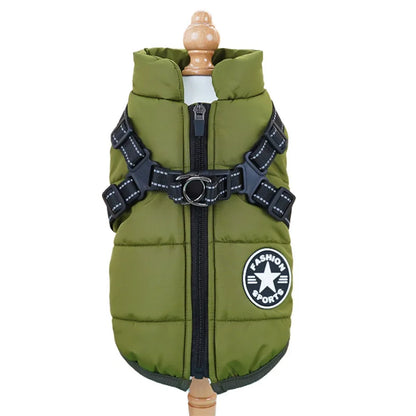 Waterproof Dog Winter Harness Coat