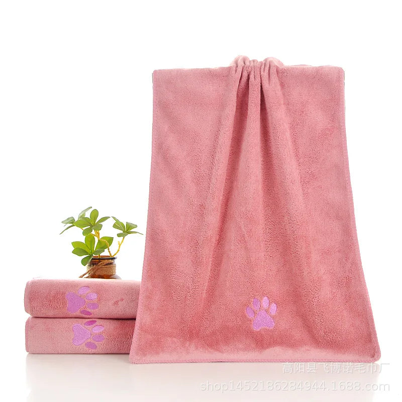 Pet Microfiber Bath Towel