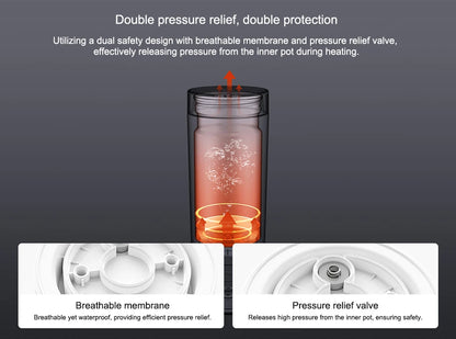 350ml Travel Electric Kettle & Temperature Control Thermos