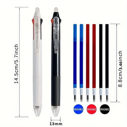 3 in 1 Multicolor Pen Set 0.5mm Black/Blue/Red Magic Ink Refill