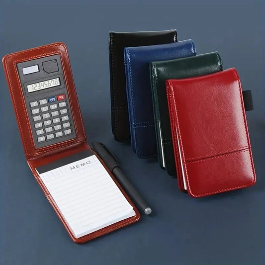 A7 Business Organizer Notebook with Calculator & Sticky Notes