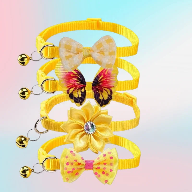Cute Cat Collar with Bow & Bell