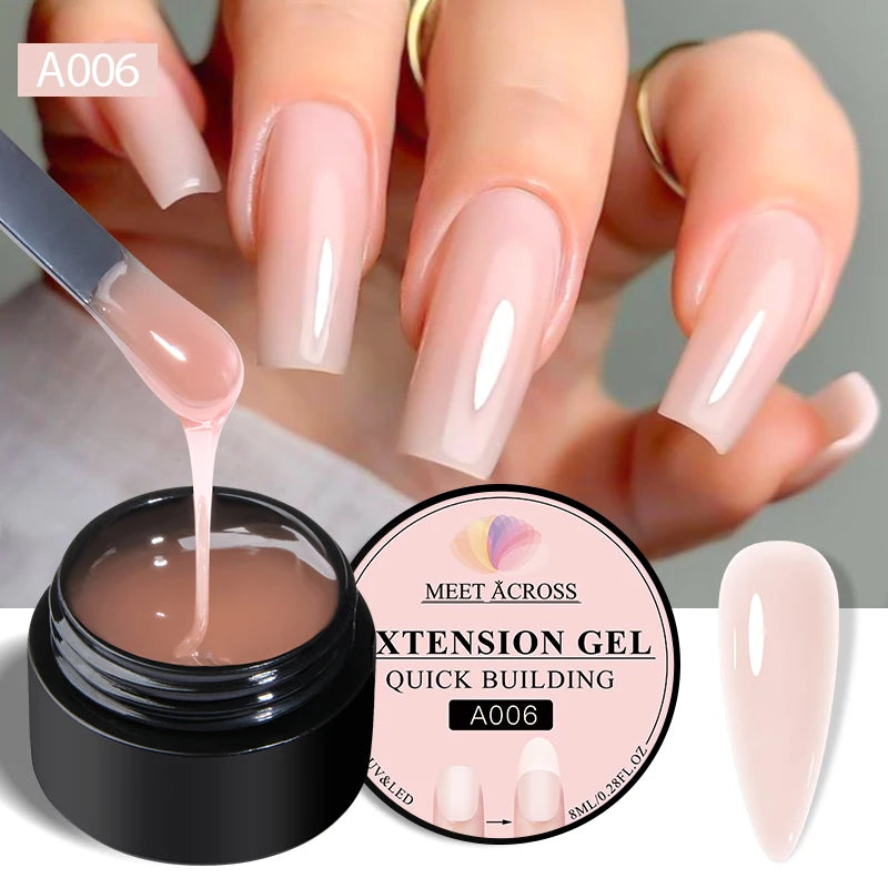 MEET ACROSS 8ML Aurora Extension Gel Polish