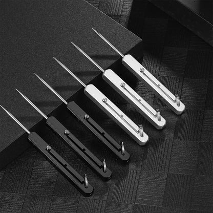 Portable Titanium Toothpick with Pocket Holder