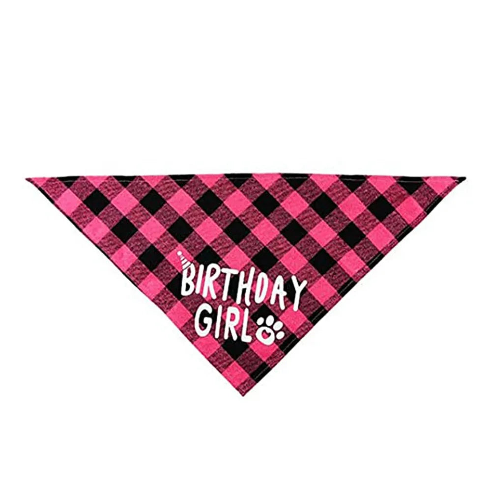 Dog Birthday Party Hat & Bandana Set