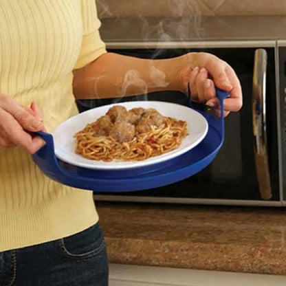 Microwave Plate Tray with Handles