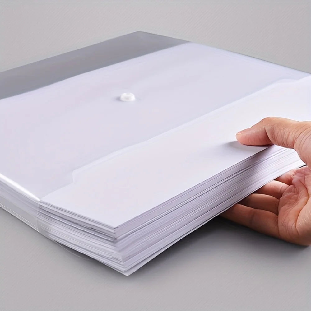 A4 Transparent Waterproof Document Folder Set