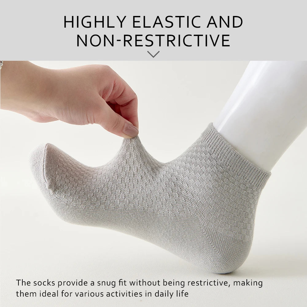 Men’s Bamboo Ankle Socks 5 Pairs