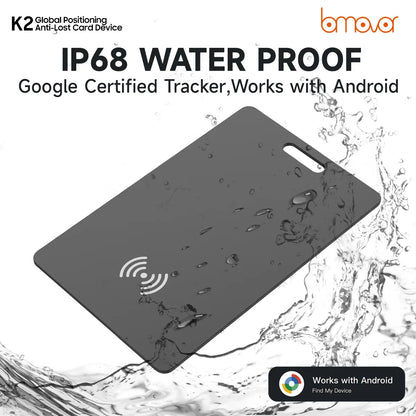 Android Smart Tracker Card with Google Find My Support