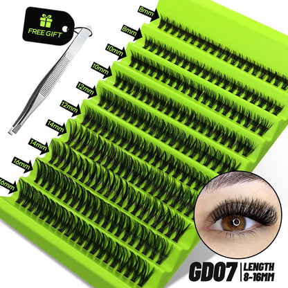 GROINNEYA DIY Natural Volume Cluster Lashes