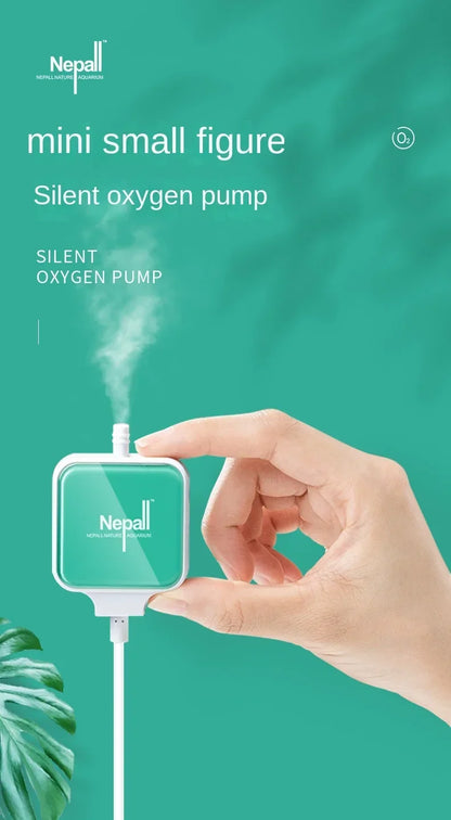 Ultra-Quiet Mini Aquarium Oxygen Air Pump