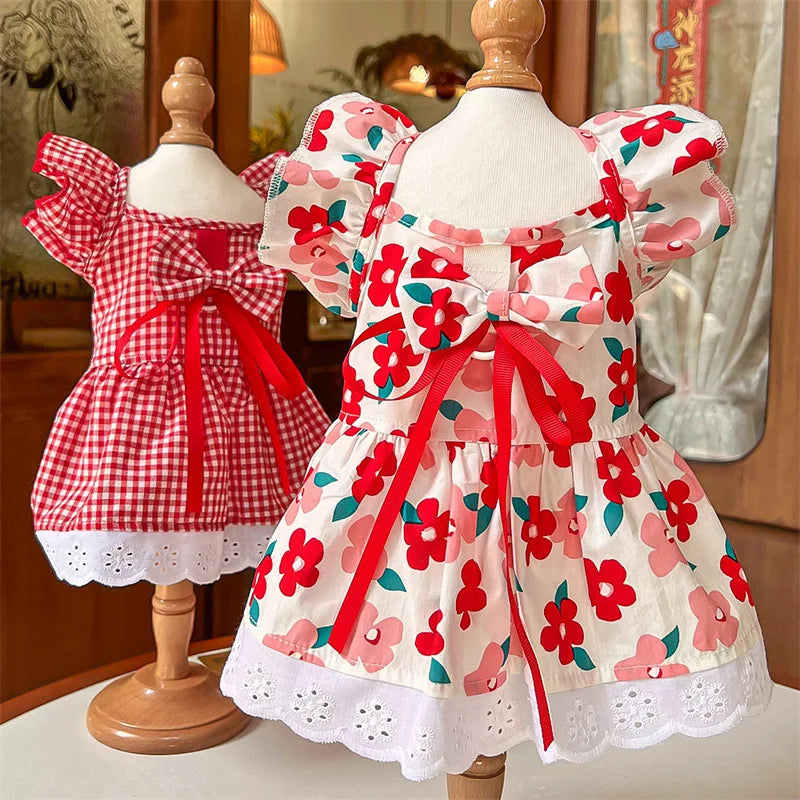 Princess Plaid Pet Dress for Dogs & Cats