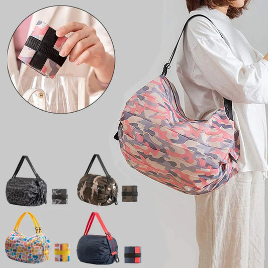 Foldable Large Capacity Camouflage Shopping Bag