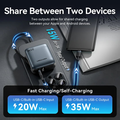 Vention 10000mAh 35W Fast Charging Power Bank