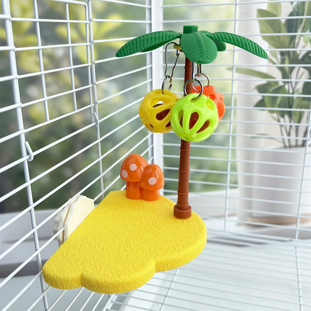 Tropical Bird Perch Platform Toy