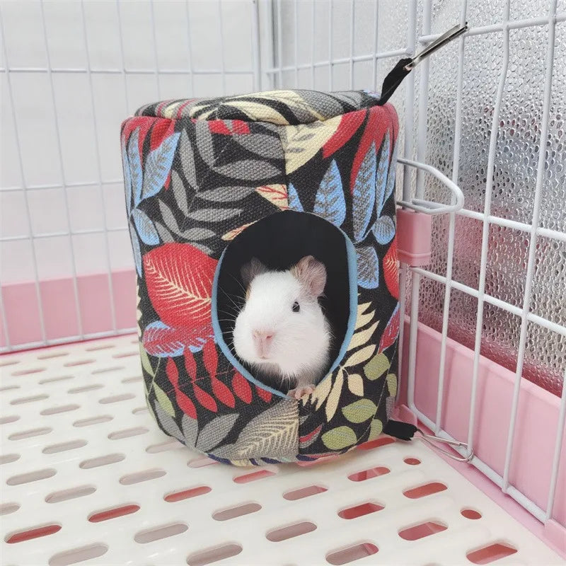 Hamster Hanging House & Soft Cotton Hammock for Small Animals