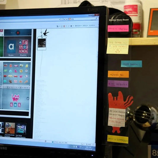 Acrylic Monitor Side Memo Board