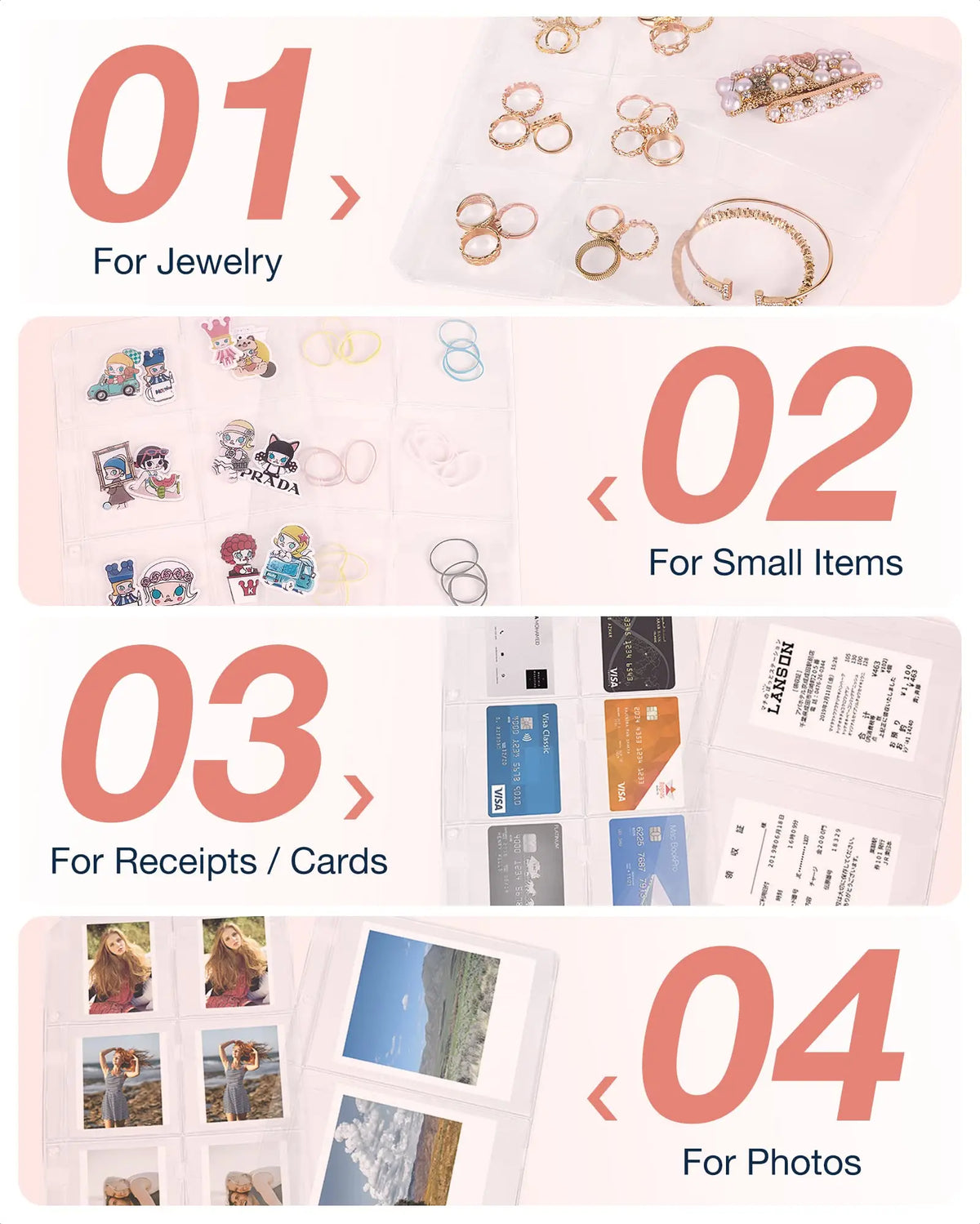 Travel Jewelry Organizer Book