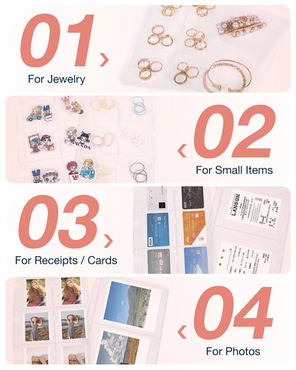 Travel Jewelry Organizer Book
