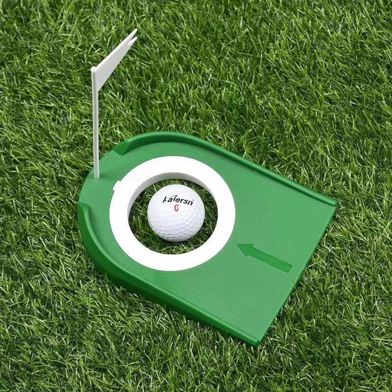 Portable Golf Putting Trainer with Flag Target