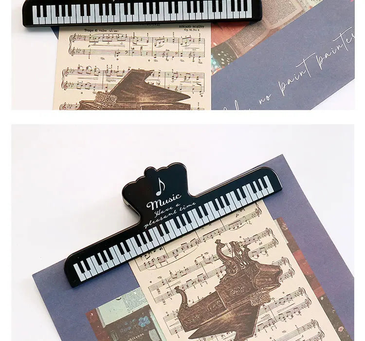 Portable Music Book Page Clips for Piano, Keyboard & Sheet Music