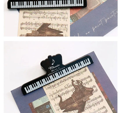 Portable Music Book Page Clips for Piano, Keyboard & Sheet Music