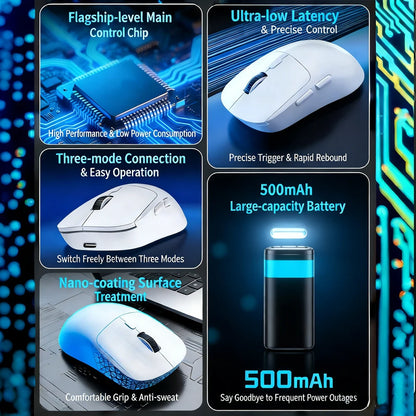 M348 Superlight Wireless Bluetooth & 2.4GHz Gaming Mouse