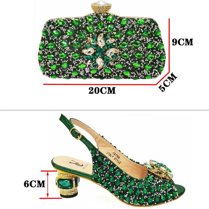 Women Italian Leather Shoe and Bag Set