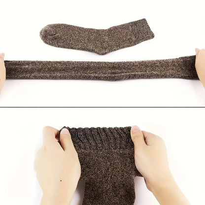 Men’s Thick Winter Crew Socks 5 Pairs